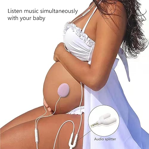 Headphones for Baby Belly, Pregnancy Headphones Belly Monitor Music Headphones for Baby in Belly, for Playing Music Sounds and Voices in Your Belly Pregnancy Gifts - Jamouz