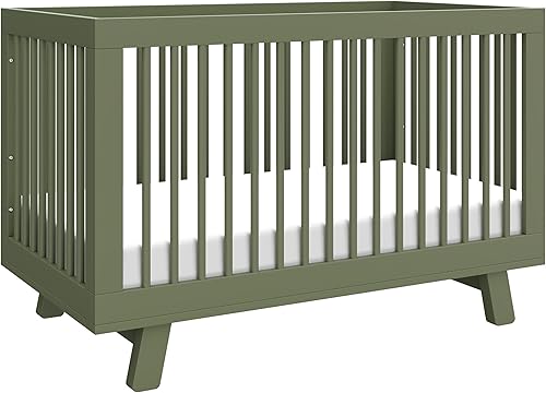 babyletto Hudson 3-in-1 Convertible Baby Crib with Toddler Bed & Daybed Conversion - Easy to Assemble - GREENGUARD Gold Certified w/ 4 Adjustable Mattress Heights - Natural - Jamouz