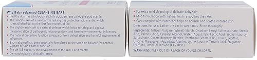 SEBAMED Baby Ultra Mild Cleansing Bar Pack of 2 - Hypoallergenic Non-irritating Cleanser with Vitamins and Amino Acids 3.5 Ounces (100g) 2pk - Jamouz