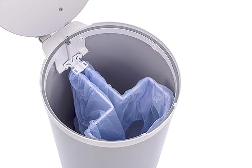 Premium Steel Diaper Waste Pail with Step Open, Gray - Jamouz