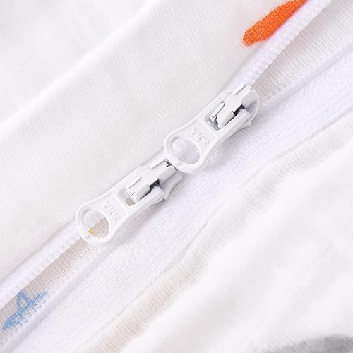 Baby Sleep Sack 2-4 T Baby Wearable Blanket 100% Organic Cotton 0.5 TOG Toddler Sleeping Sack 2- Way Zipper Soft Lightweight X-Large Pup - Jamouz