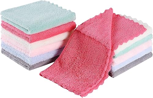 Slick- Baby Washcloths, 10'x10', 12 Pack, Colorful Wash Clothes for Baby, Washcloths Baby, Kids Washcloths, Soft Washcloths, Newborn Washcloth, Soft Baby Washcloths, Baby Face Cloths, Infant Washcloth - Jamouz