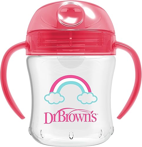 Dr. Brown's Transition Sippy Cup with Soft Spout - Blue - 6oz - 6m+ - Jamouz