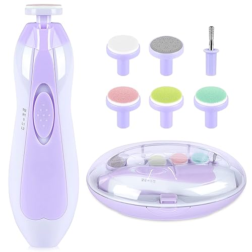 Baby Nail Trimmer Electric, Baby Nail Clippers Safe Baby Nail File Kit Manicure Set, Trim Polish Grooming Kit for Newborn Infant Toddlers or Adults - Jamouz