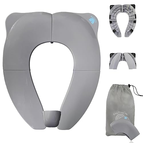 Baby Proof Me Potty Training Seat Travel – Foldable Potty Training Seat Cover for Toddlers, Portable Toddler Toilet Seat, Travel Potty Seat, Folding Toilet Seat for Kids, and Toddler Toilet Seat Cover - Jamouz