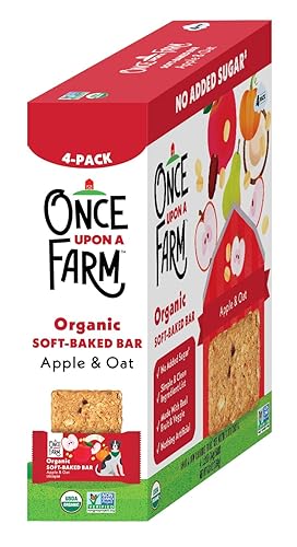 Once Upon a Farm Organic Soft Baked Kids' Bars, Mixed Berry | 8 Boxes, 32 Total Bars - Jamouz