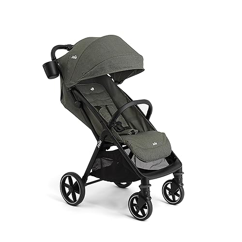 Joie Nutmeg Compact Travel Stroller – Lightweight, with One-Hand Fold, Multi-Position Recline – Newborn to Toddler Travel-Friendly Design (Shale) - Jamouz