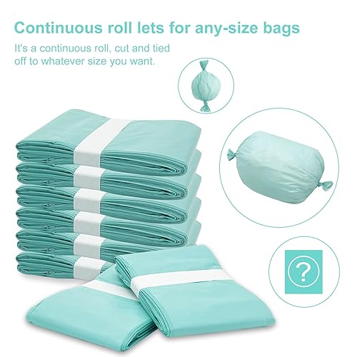Diaper Pail Liner Refills Bags Compatible with Janibell Akord 330 Series Adult Diaper System, Green, Lightly Scented, 4 Count - Jamouz