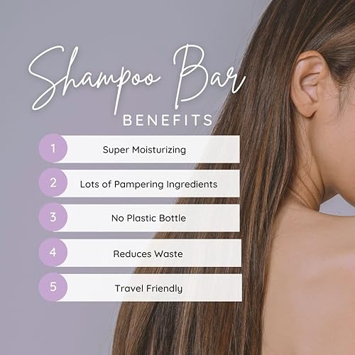 Eclectic Lady Baby Powder Shampoo Soap Bar with Pure Argan Oil, Silk Protein, Honey Protein and Extracts of Calendula Flower, Aloe, Carrageenan, Sunflower - 4 oz Bar - Jamouz