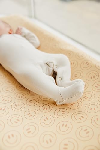 Copper Pearl Premium Knit Changing Pad Cover Soft, Stylish, and Universal Fit for All Standard Diaper Changing Pads, Trendy Design Changing Pad Covers, Briar - Jamouz