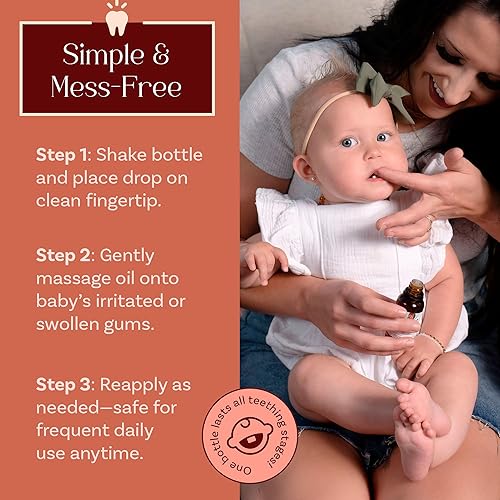 Punkin Butt Teething Oil - 1 oz - 100% Natural, for Babies - Proprietary Blend Includes Chamomile, Sunflower, Peppermint, and Clove - Baby Teething Relief with No Added Chemicals - Jamouz