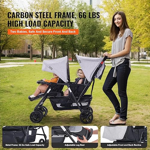 VEVOR Double Stroller - Jamouz