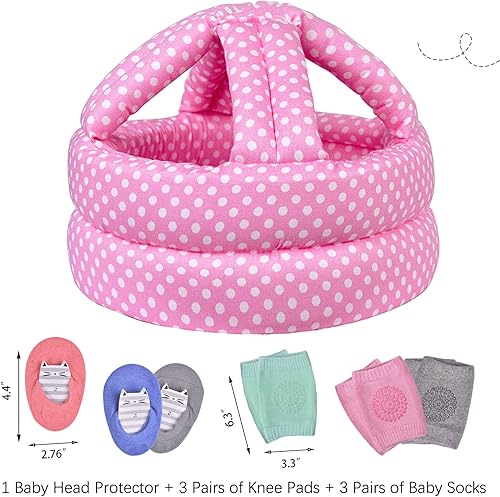 Baby Helmet for Crawling Walking Soft Cushion No Bumps - Jamouz