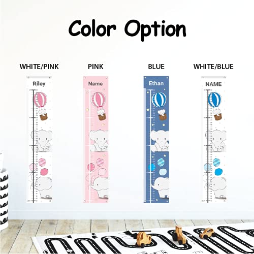 Personalized Kids Canvas Growth Chart, Height Chart, Growth Chart Banner, Train - Jamouz