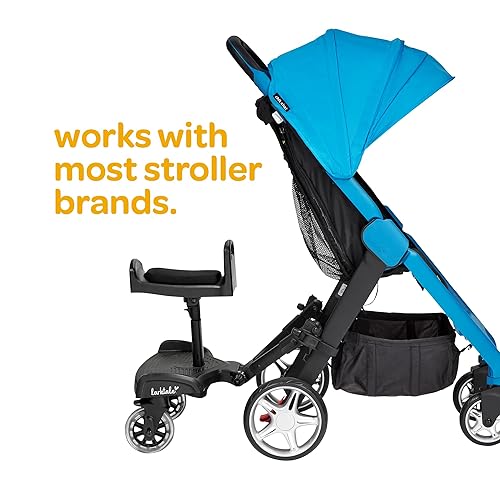 Larktale 2-in-1 Ride-Along Stroller Board | Universal Stroller Board with Sitting and Standing Configurations | Extra Space for an Extra Kid on Your Stroller | Fits Most Single and Double Strollers - Jamouz