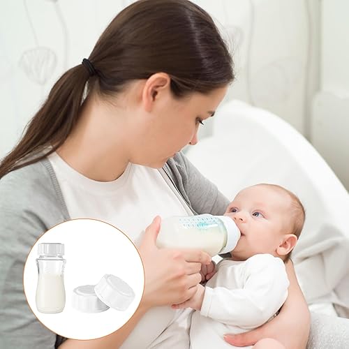 6pcs Travel Bottle Caps for Avent, Bottle Lids Replacement Baby Bottle Caps Baby Bottle Tops Compatible with Avent Wide-Mouth Bottles - Jamouz