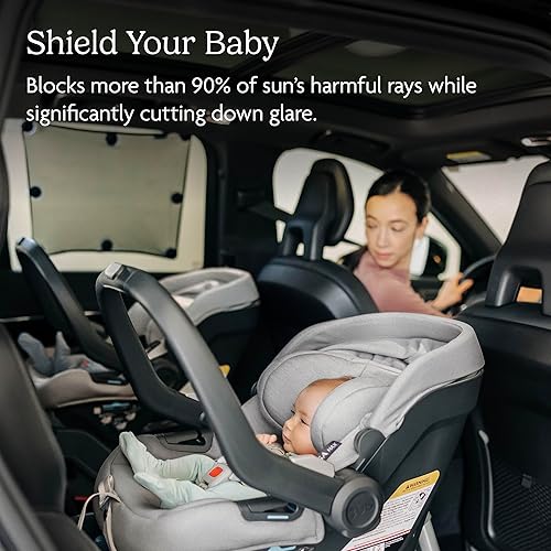 UPPAbaby Easy-Fit Sunshade, Ample Sun Coverage, Easy Grip Attachment - Jamouz