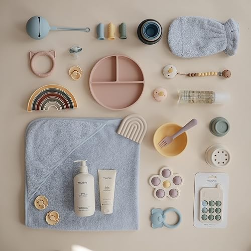 mushie 100% Silicone Baby Pacifier Clip BPA Free | Eva (Mauve) - Jamouz