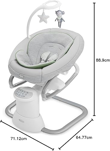 Graco Soothe My Way with Removable Rocker, Madden - Versatile Baby Swing & Portable Rocker - Jamouz