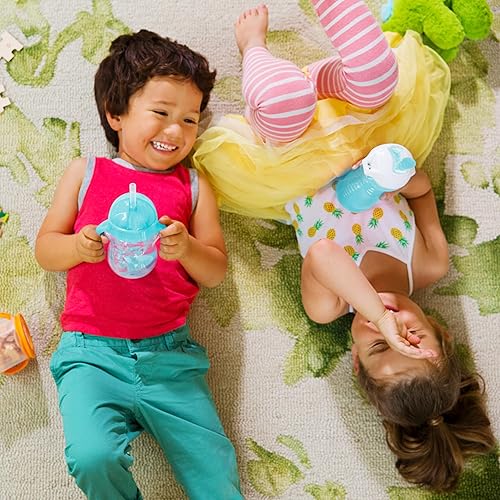 Munchkin® Click Lock™ Bite Proof Sippy Cup, 9 Ounce,2 Count (Pack of 1), Plastic, Blue/Green - Jamouz