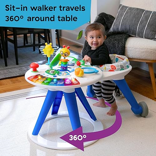Baby Einstein Around We Grow 4-in-1 Walker, Discovery Activity Center and Table, Age 6 Months and up - Jamouz