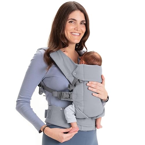 Beco Baby Carrier Gemini Newborn to Toddler-Front, Back and Hip Seat Carrier,Baby Carrier Backpack & Baby Front Carrier with Adjustable Seat,Ergonomic Baby Holder 7-35lbs (Grey) - Jamouz