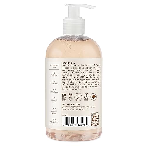 SheaMoisture Baby Wash and Shampoo 100% Virgin Coconut Oil for Baby Skin Cruelty Free Skin Care 13 oz - Jamouz