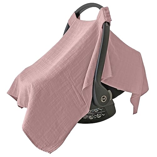 MOZAH Baby Multi-Use Cover: 9-in-1 Car Seat Covers Canopy Cover, Breathable Breastfeeding Cover, Stroller Cover & More, Boys & Girls Shower Gifts (Warm Taupe) - Jamouz