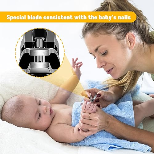FVION Kids Nail Clipper - Stainless Steel Baby Nail Trimmer, Small Jaw Finger Baby Nail Clippers for Toddler, Kids, Infant, Babies - Nail Grooming Tool Safe for Newborn and Up - Jamouz