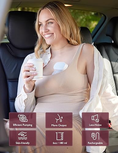 Momcozy S9 Pro Upgraded Wearable Breast Pump, Hands-Free Design with Extended Battery Life & LED Display, Double Electric Portable Pump with 2 Modes & 9 Levels, 24mm, 2-Pack, Gray - Jamouz