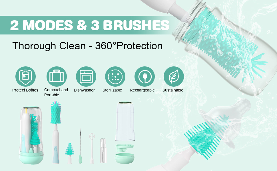 electric bottle brush baby bottle cleaner electric baby bottle brush