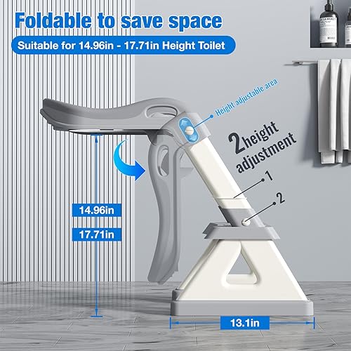 Potty Training Toilet Seat with Step Stool Ladder, Detachable Triangular Stabilized Base 2-IN-1 Toddler Toilet Seat with Splash Guard, Anti-Slip Pad, and Step Stool (Elegant Grey) - Jamouz