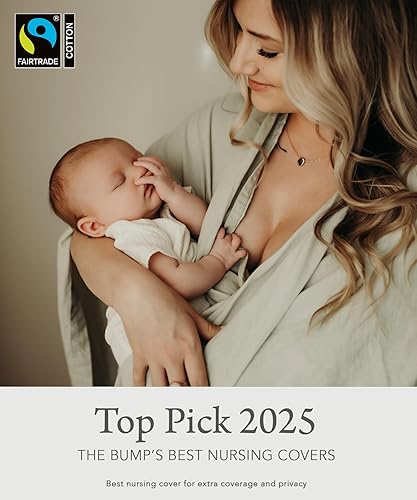 Indi by Kishu Baby GOTS Organic Muslin Nursing Cover Up for Breastfeeding, Breathable Shawl, Scarf, Privacy Nursing Cover for Breastfeeding Moms (Dark Olive) - Jamouz