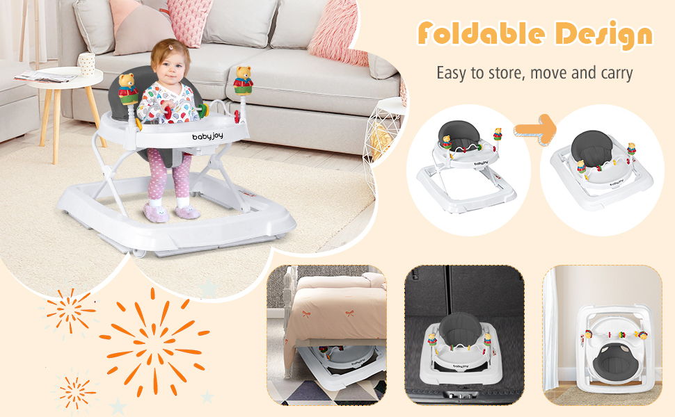 foldable baby walker
