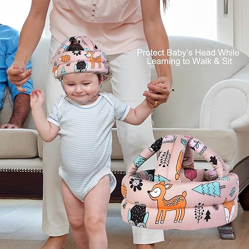 Baby Helmet for Crawling Walking Soft Cushion No Bumps - Jamouz