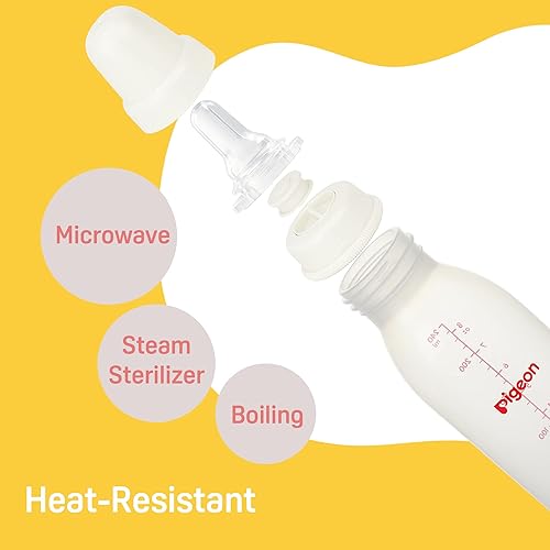 Pigeon Baby Cleft Palate Bottle with 2 Nipples, 8.11 Oz, Please Use It Under The Guidance of a Pediatrician - Jamouz