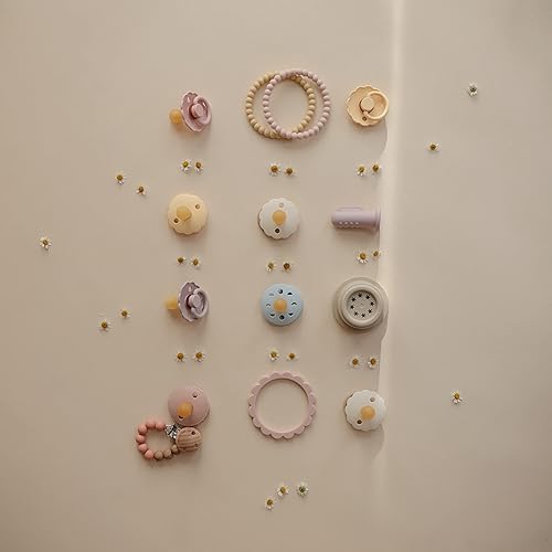 mushie 100% Silicone Baby Pacifier Clip BPA Free | Eva (Mauve) - Jamouz