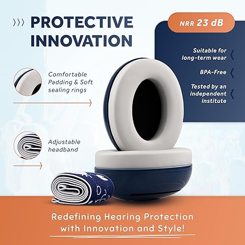 Schallwerk ® Mini+ Baby Ear Muffs – Noise Protection for Babies, Infants, Toddlers – CE & ANSI Certified Headphones - Jamouz
