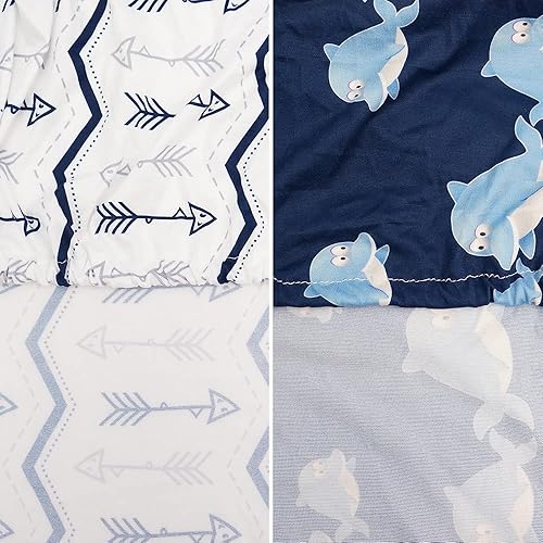 Super Soft and Stretchy Changing Pad Cover 2pk by BlueSnail (Heather Grey) - Jamouz