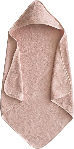 mushie Baby Hooded Towel | Organic Cotton (Blush) - Jamouz