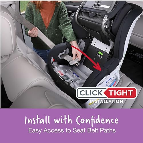 Britax Marathon Clicktight Convertible Car Seat, Mod Purple SafeWash - Jamouz