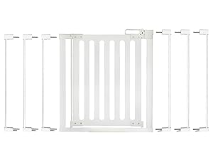 qdos white baby safety gate extensions