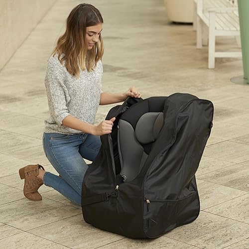 Evenflo Car Seat Travel Bag & Storage Bag, Universal Fits All Car Seats, Black - Jamouz
