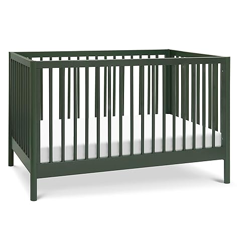 DaVinci Birdie 3-in-1 Convertible Baby Crib - GREENGUARD Gold Certified Crib - Convertible Crib to Toddler Bed and Daybed - Baby Bed w/ 4 Adjustable Heights - Easy to Assemble Wooden Crib - Honey - Jamouz