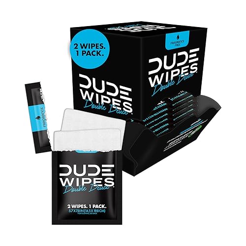 DUDE Baby Wipes - Flushable Baby Wipes Unscented - (6 Pack) 288 Wipes - Extra Large Wet Wipes Flushable - Vitamin-E & Aloe - Septic and Sewer Safe - Jamouz