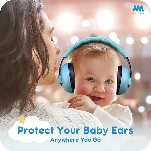 Mumba Baby Ear Protection Noise Cancelling Headphones for Babies and Toddlers Baby Earmuffs - Ages 3-24+ Months - Jamouz