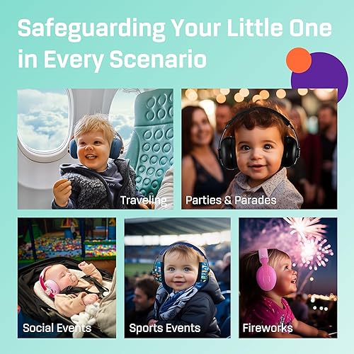 Vanderfields Baby Ear Protection Noise Cancelling Headphones for Babies, Toddlers, Infants 3 months to 2 years - Jamouz