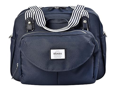 BEABA Geneva Diaper Bag, Multifunction Baby Diaper Bag, Includes Removable Strap for Stroller, Changing Pad, and Insulated Pouch, (Sage) - Jamouz