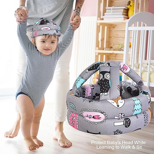 Baby Helmet for Crawling Walking Soft Cushion No Bumps - Jamouz