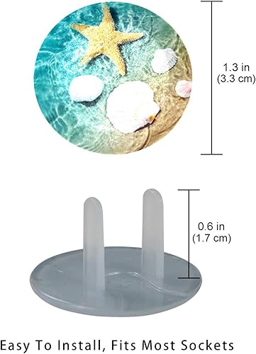 12 PCS Baby Child Proofing Outlet Covers, Electrical Safety Socket Protection Caps for 2-Prong Power Wall Plate Pure Black, czbhg-001 - Jamouz